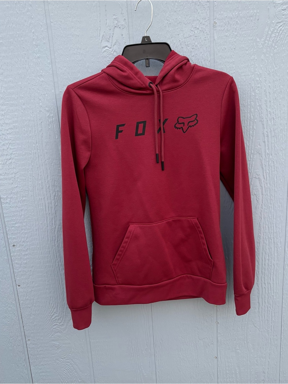 Fox Maroon Pullover Hoodie with Logo